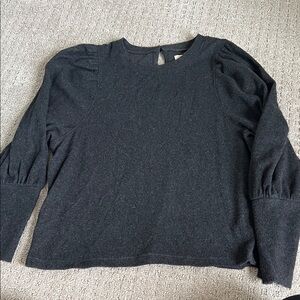 Madewell Dark Gray Long Sleeve Top
